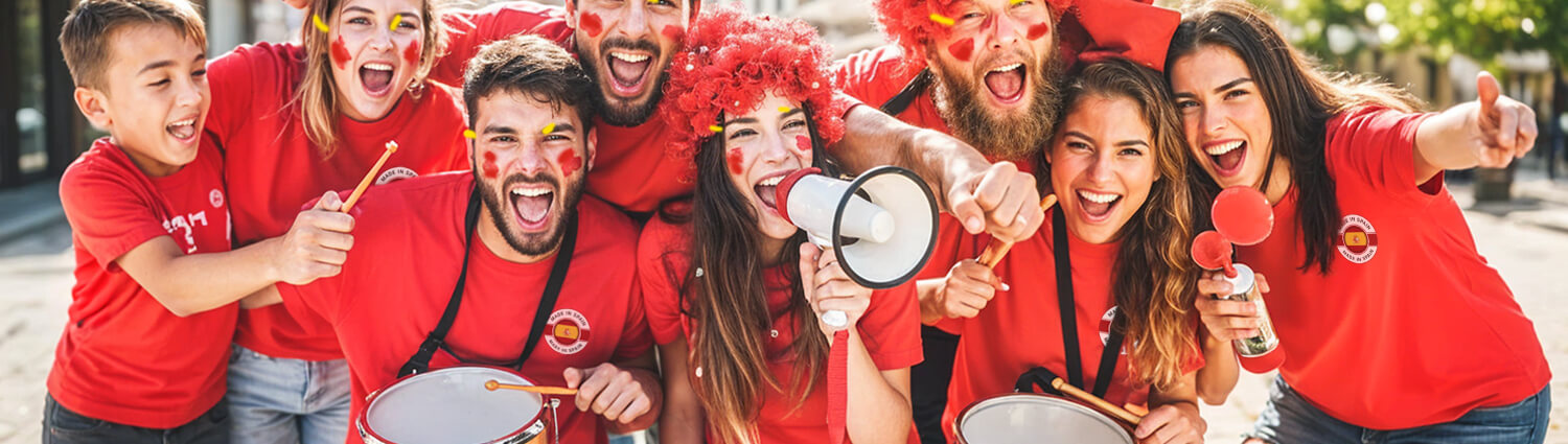 Público animando al equipo español